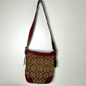Coach Shoulder Bag, Crossbody, Signature, F12327